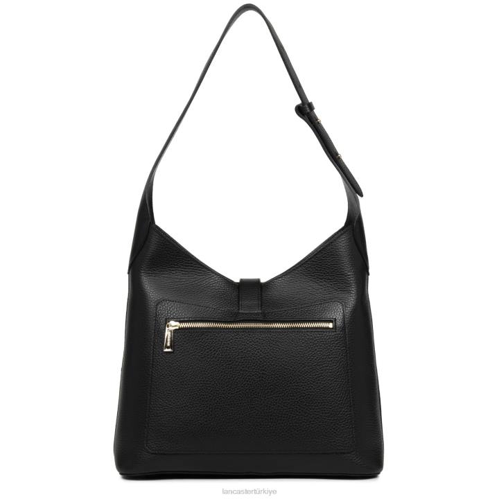 kadınlar büyük berduş çantası foulonne çift kanca noir-in-çıplak Lancaster Paris çanta H0LP2880