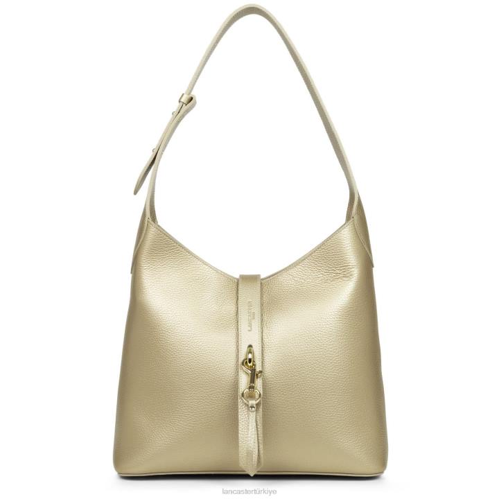 kadınlar büyük berduş çantası foulonne çift kanca çıplak şampanya Lancaster Paris çanta H0LP2882