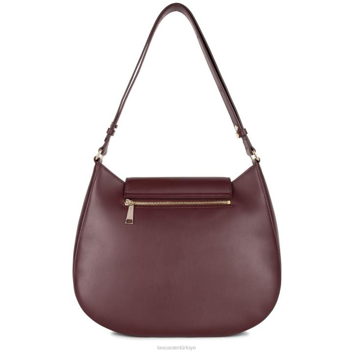 kadınlar hobo çanta mermer dokunuşu bordo Lancaster Paris çanta H0LP4255