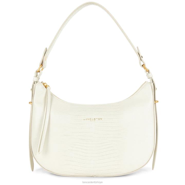 kadınlar m hobo çanta egzotik lezard ve timsah cn ekru-lezard Lancaster Paris çanta H0LP3240