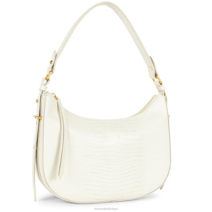 kadınlar m hobo çanta egzotik lezard ve timsah cn ekru-lezard Lancaster Paris çanta H0LP3240