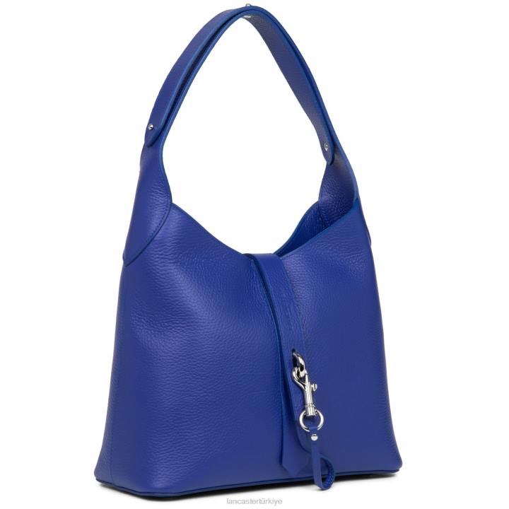 kadınlar m hobo çanta foulonne çift kanca bleu electrique-in-vert Lancaster Paris çanta H0LP2954