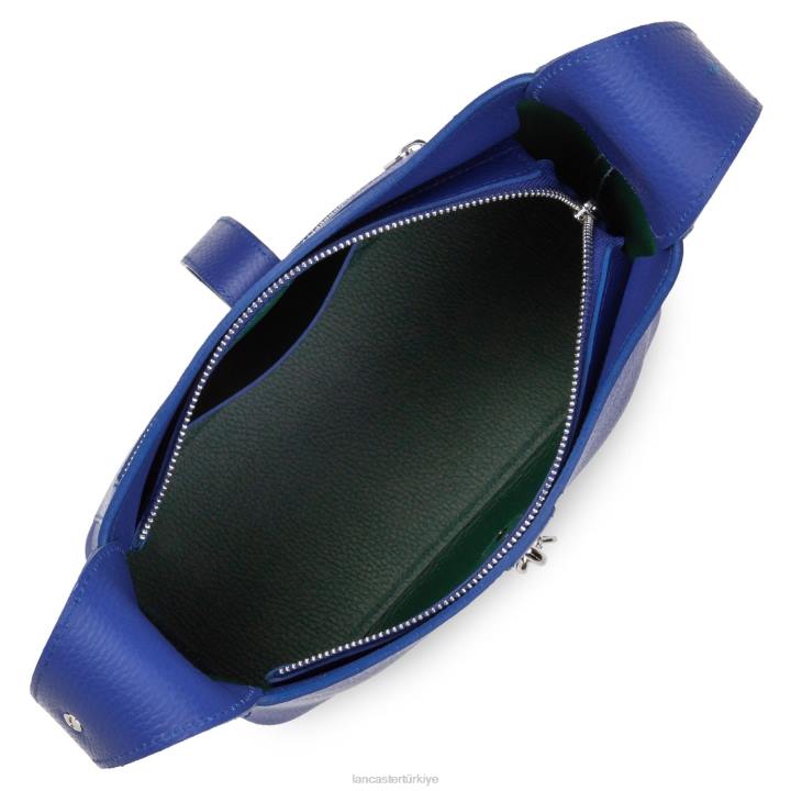 kadınlar m hobo çanta foulonne çift kanca bleu electrique-in-vert Lancaster Paris çanta H0LP2954