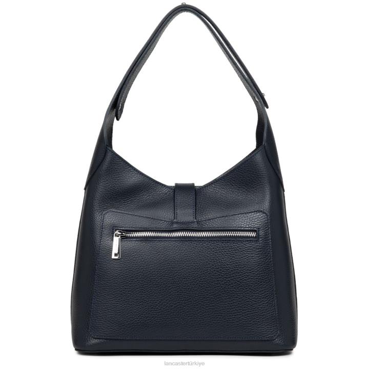 kadınlar m hobo çanta foulonne çift kanca bleu fonce-in-argent Lancaster Paris çanta H0LP2950