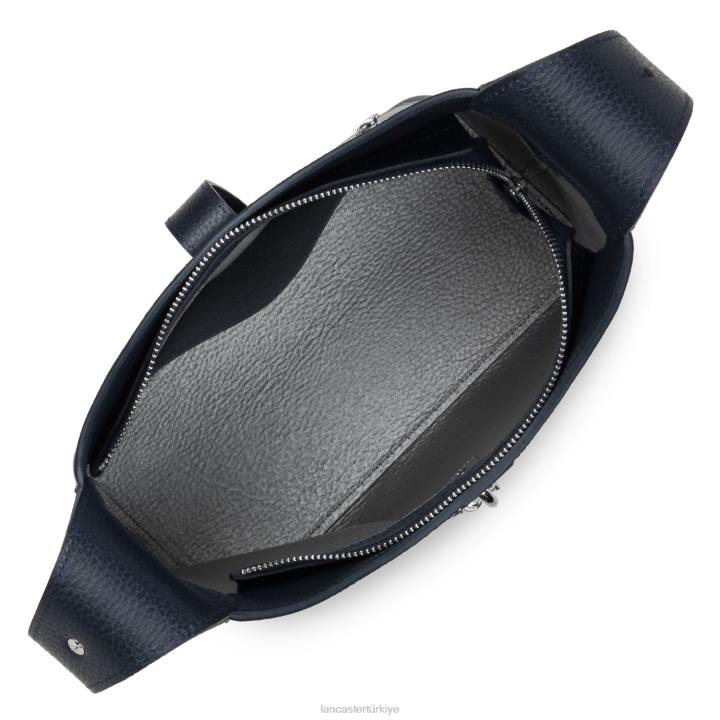 kadınlar m hobo çanta foulonne çift kanca bleu fonce-in-argent Lancaster Paris çanta H0LP2950