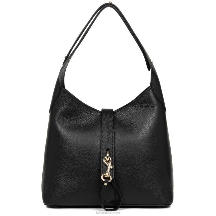 kadınlar m hobo çanta foulonne çift kanca noir-in-çıplak Lancaster Paris çanta H0LP2946
