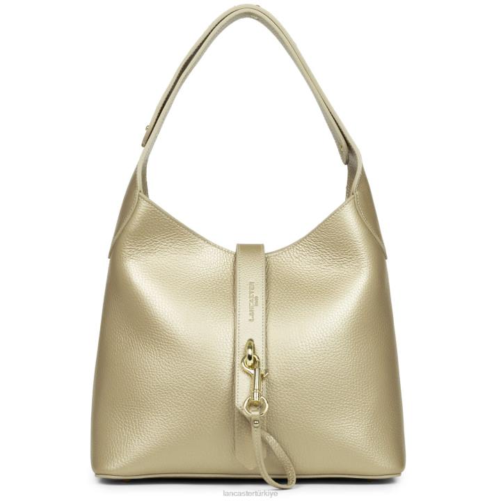 kadınlar m hobo çanta foulonne çift kanca çıplak şampanya Lancaster Paris çanta H0LP2953