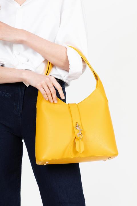 kadınlar m hobo çanta foulonne çift kanca sarı-ya da Lancaster Paris çanta H0LP2948