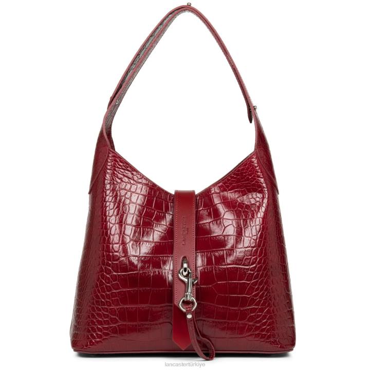 kadınlar serseri çanta egzotik timsah fr kırmızı Lancaster Paris çanta H0LP4420