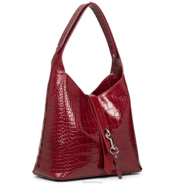 kadınlar serseri çanta egzotik timsah fr kırmızı Lancaster Paris çanta H0LP4420