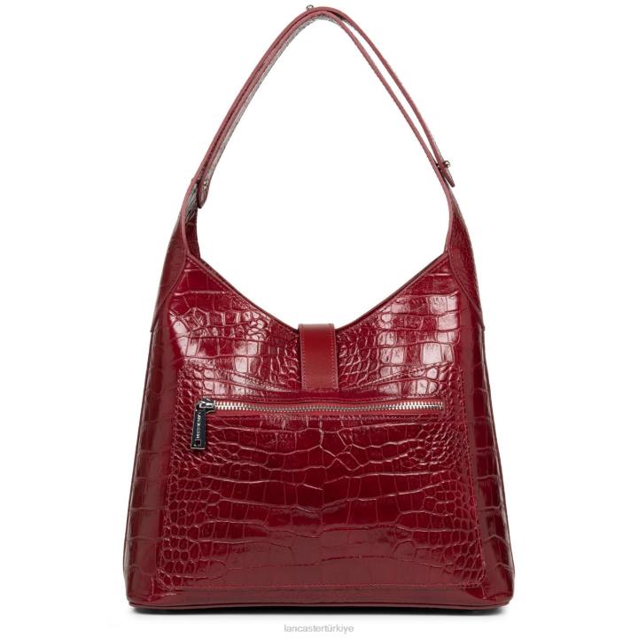 kadınlar serseri çanta egzotik timsah fr kırmızı Lancaster Paris çanta H0LP4420