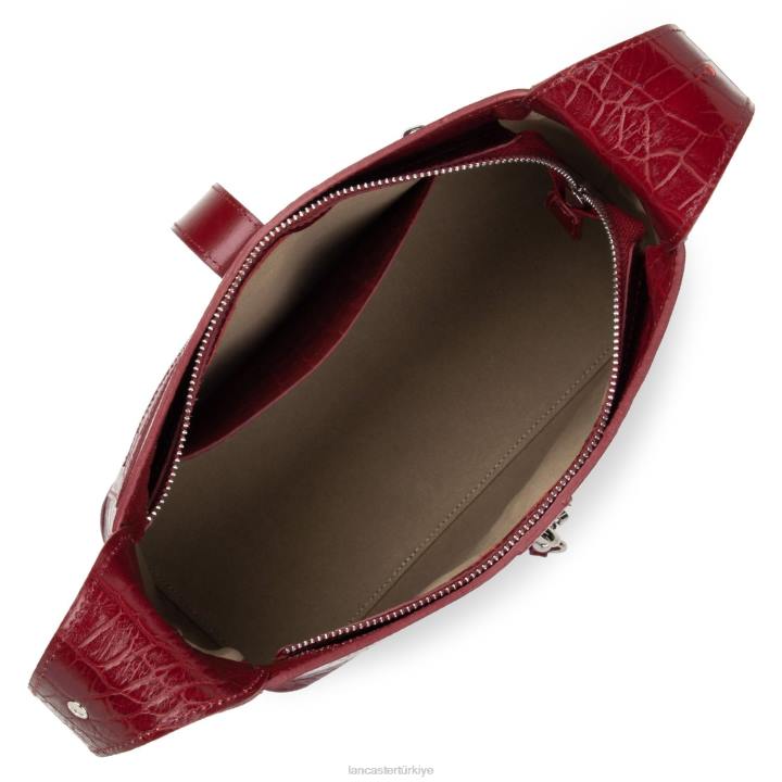 kadınlar serseri çanta egzotik timsah fr kırmızı Lancaster Paris çanta H0LP4420