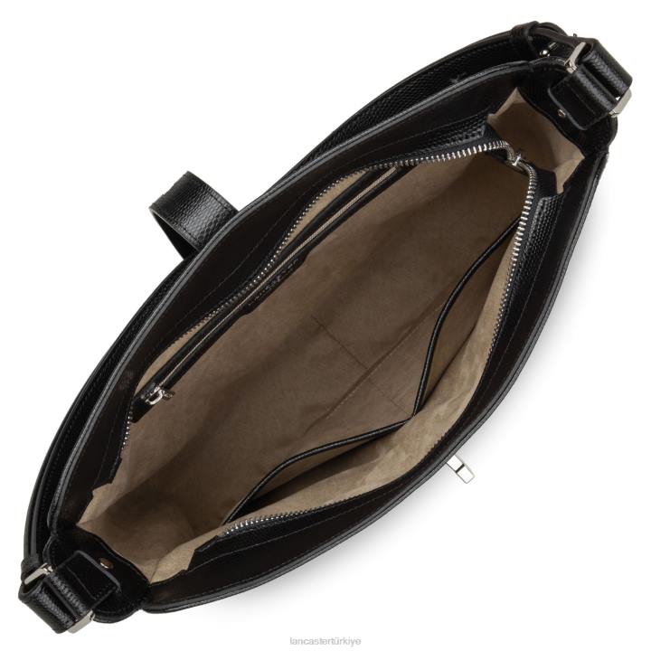 kadınlar serseri çanta lucertola kara Lancaster Paris çanta H0LP4166