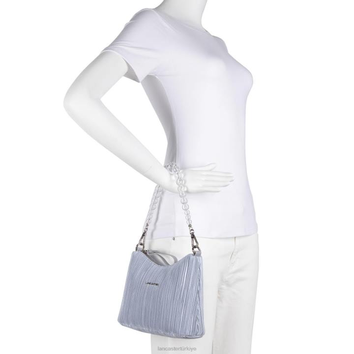 kadınlar serseri çanta töreni saten örtüsü Gris Clair Lancaster Paris çanta H0LP4450