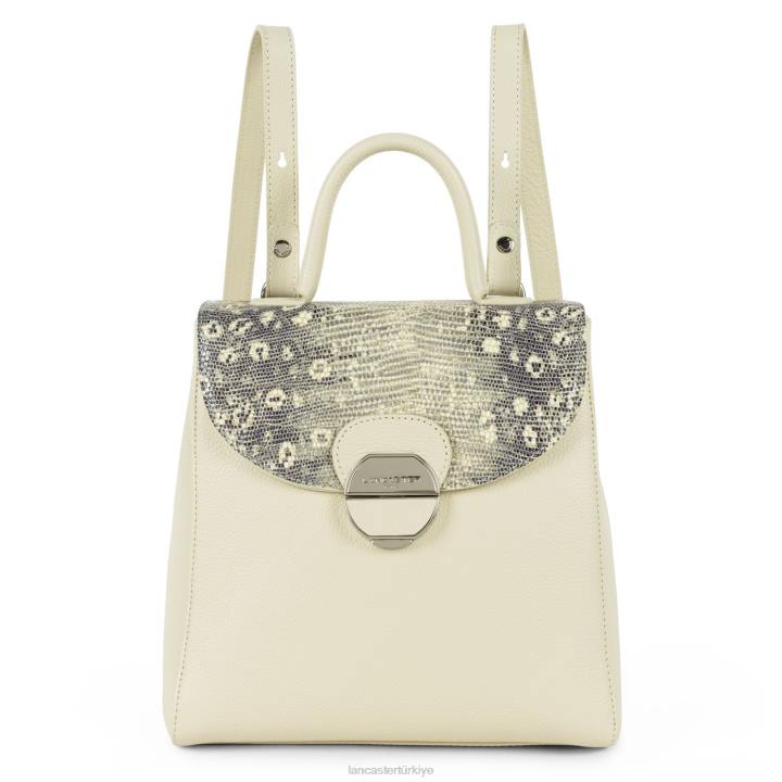 kadınlar sırt çantası bej iguana Lancaster Paris çanta H0LP4565