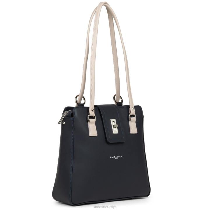 kadınlar sırt çantası şehir mae bleu fonce-galet gülü Lancaster Paris çanta H0LP4651