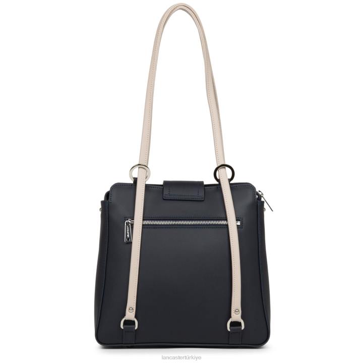 kadınlar sırt çantası şehir mae bleu fonce-galet gülü Lancaster Paris çanta H0LP4651