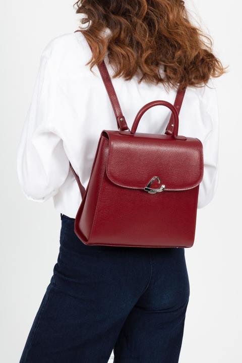 kadınlar sırt çantası kırmızı Lancaster Paris çanta H0LP4622