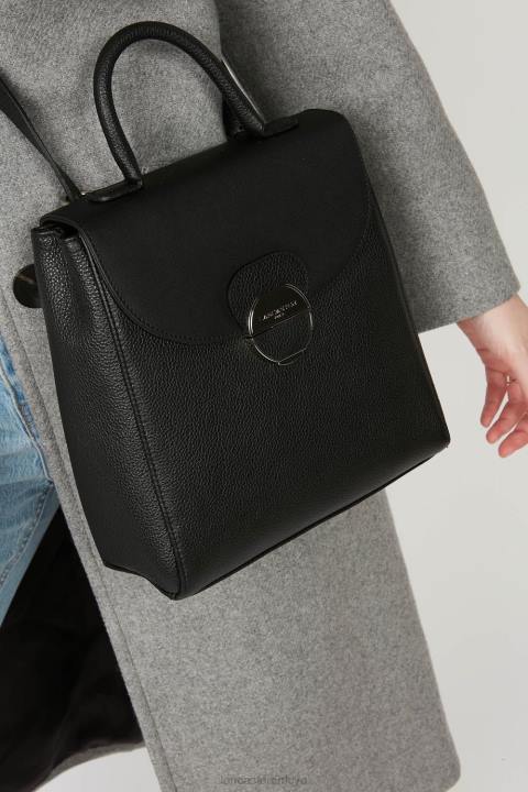 kadınlar sırt çantası kara Lancaster Paris çanta H0LP4557