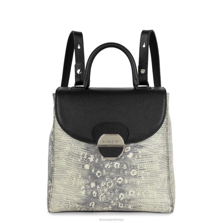 kadınlar sırt çantası kara iguana Lancaster Paris çanta H0LP4568