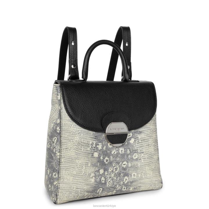 kadınlar sırt çantası kara iguana Lancaster Paris çanta H0LP4568