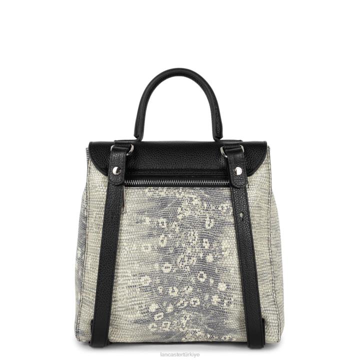 kadınlar sırt çantası kara iguana Lancaster Paris çanta H0LP4568