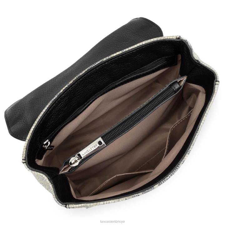 kadınlar sırt çantası kara iguana Lancaster Paris çanta H0LP4568