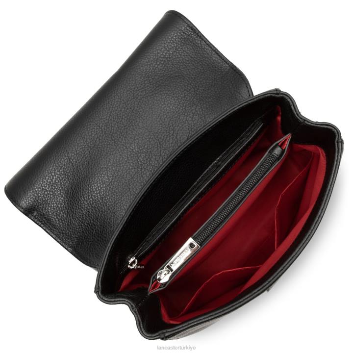 kadınlar sırt çantası kara leopar Lancaster Paris çanta H0LP4558