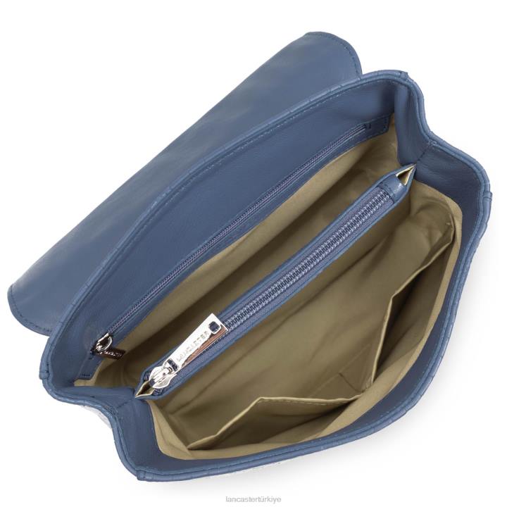 kadınlar sırt çantası mavi timsah Lancaster Paris çanta H0LP4566