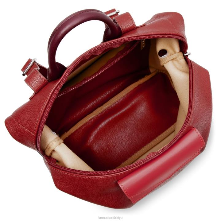 kadınlar sırt çantası maya carmin-framboise-pourpre Lancaster Paris çanta H0LP4635
