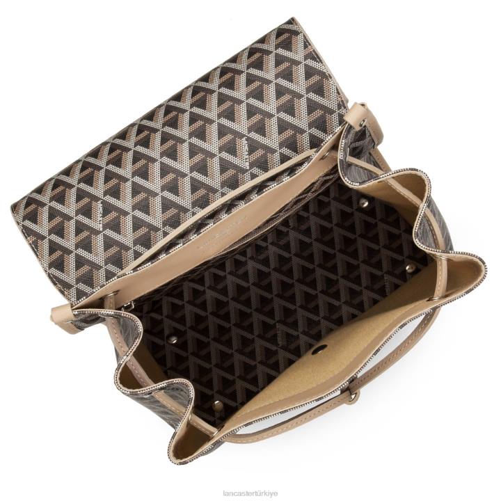 kadınlar sırt çantası simgesi kestane rengi çıplak Lancaster Paris çanta H0LP4574