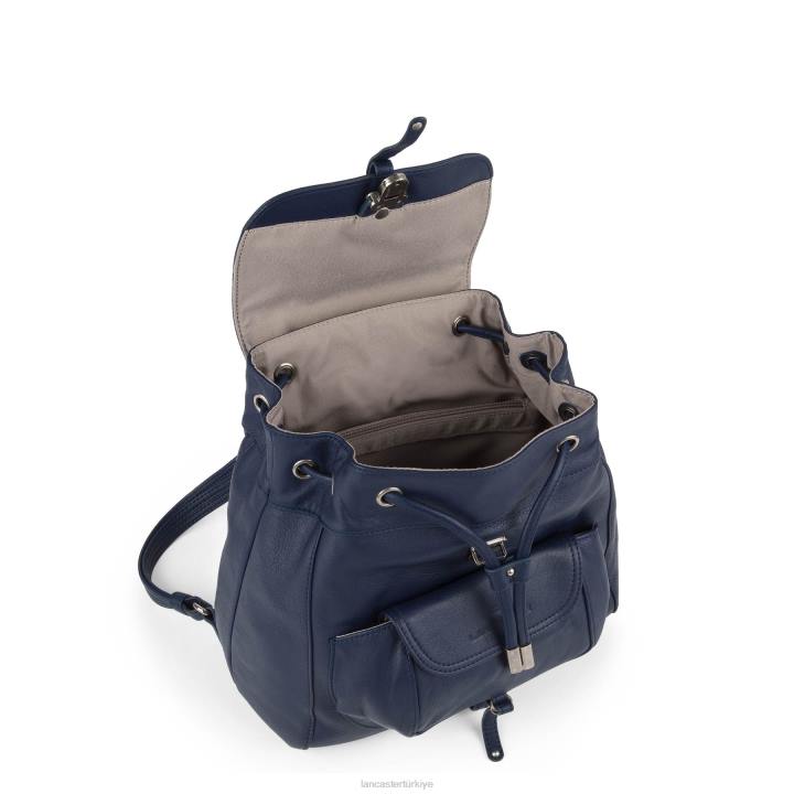 kadınlar sırt çantası yumuşak vintage nova mavi fonce Lancaster Paris çanta H0LP4579